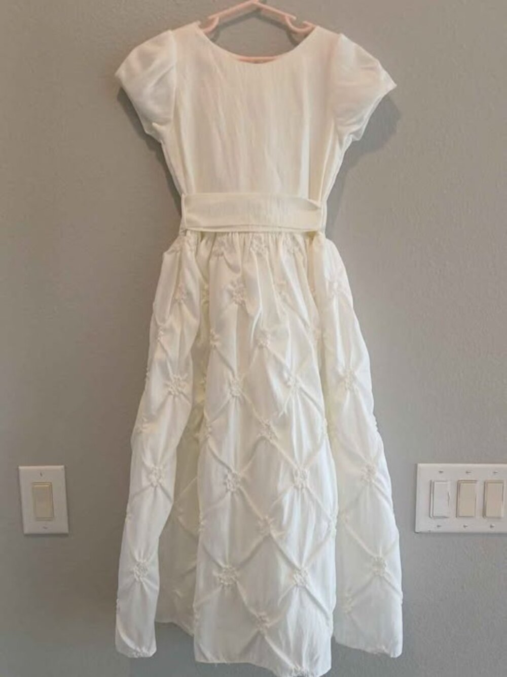 Sweet kids size 10 flower girl wedding dress baptism dress confirmation white